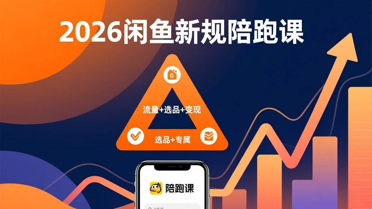 （17483期）2026闲鱼高阶陪跑课全新上线，带你吃透新规玩转选品流量，从零搭建稳定变现盈利体系
