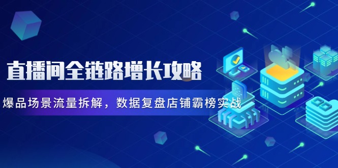 <font color='#0400ff'><b>直播间全链路增长项目玩法教程，爆品场景流量拆解实战技巧，店铺霸榜数据复盘运营策略</b></font>